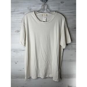 Altar'd State Shirt Mens Large White Made in USA Short Sleeve Casual 100% Cotton